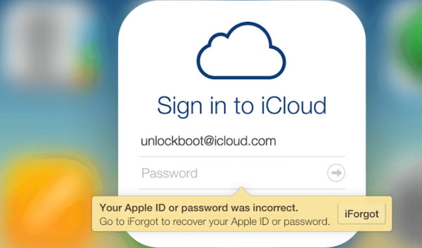 Reimposta la password di iCloud