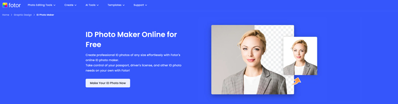 Fotor Online ID Photo Maker