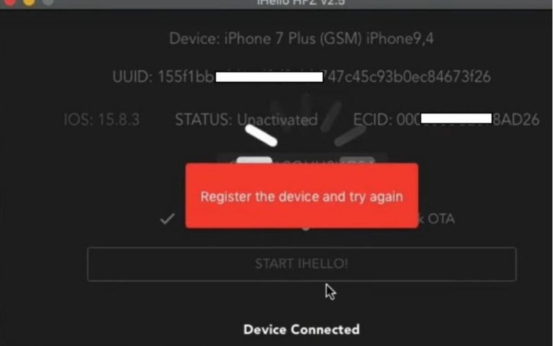 Check The Red Message