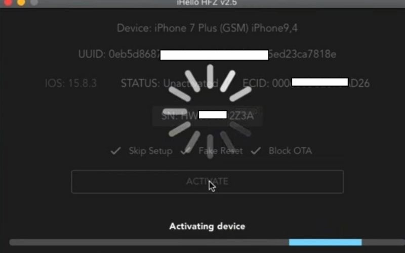 Hit Activate Button