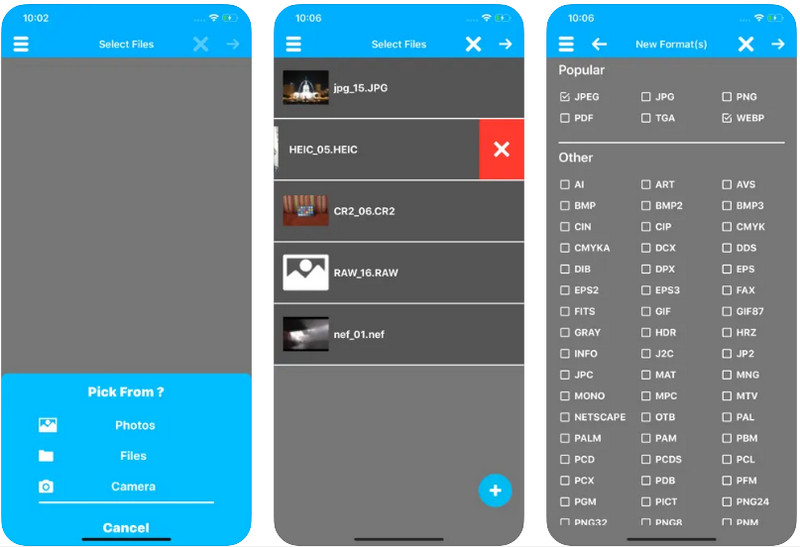 Convertitore di foto e immagini iPhone