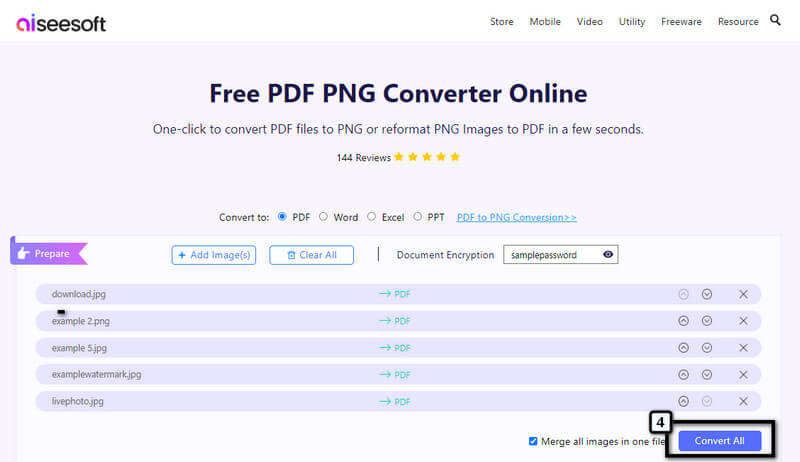 Convert All Image as PDF