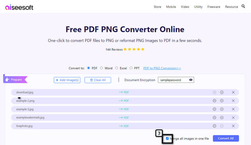 Afbeelding samenvoegen en opslaan als PDF