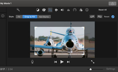Videó levágása az iMovie alkalmazásban
