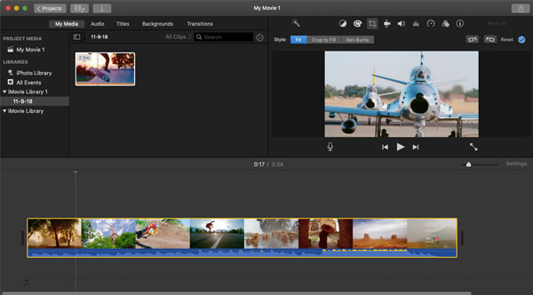 Import Video to iMovie