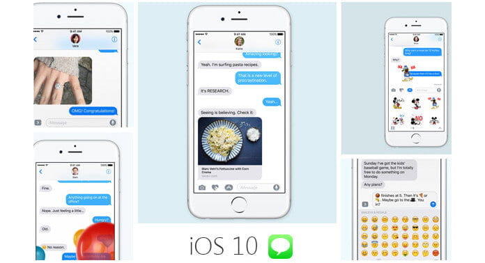 iOS 10 Emoji Сообщения