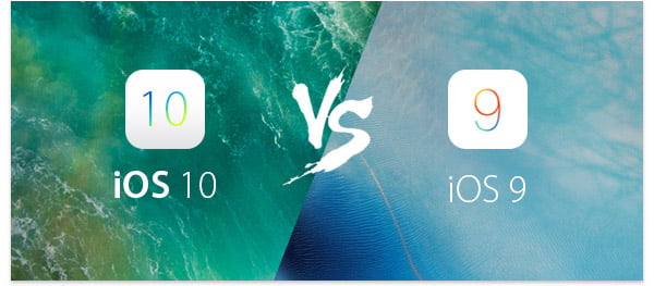 iOS 10 vs iOS 9