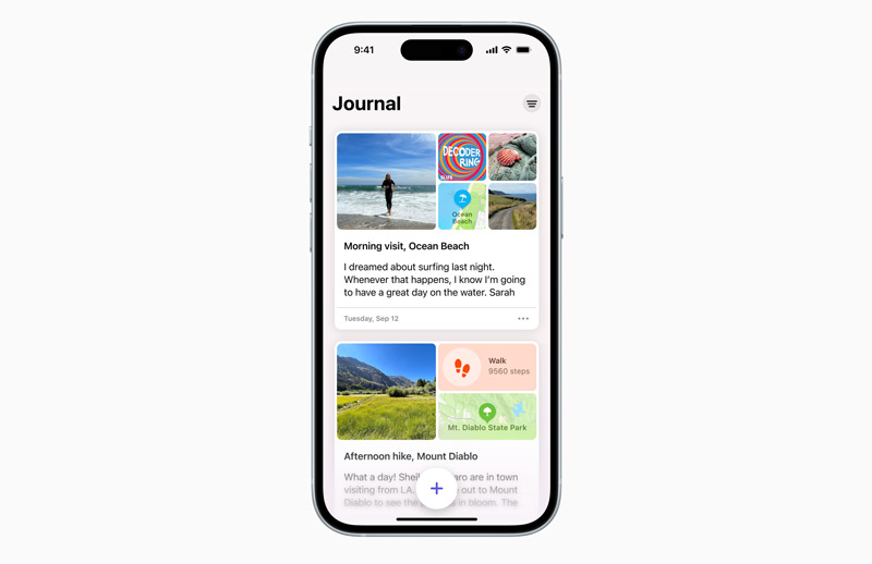 Cos'è l'app iOS Journal