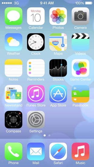 IOS 7: n suunnittelutyyli