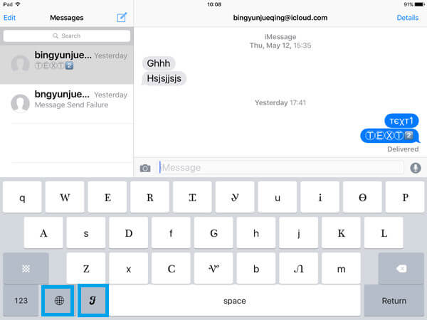 Brug kølige skrifttyper til at ændre iPhone-skrifttype