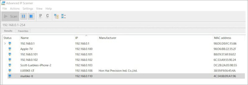 GeavanceerdIPScanner Dash