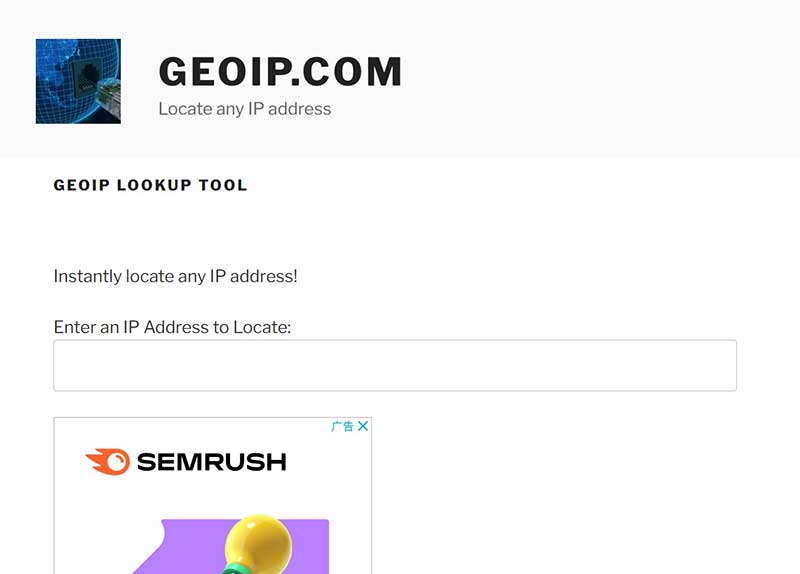 GeoIP app