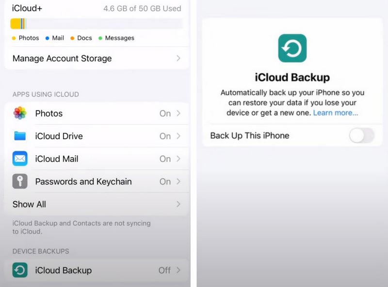 iCloud Backup App