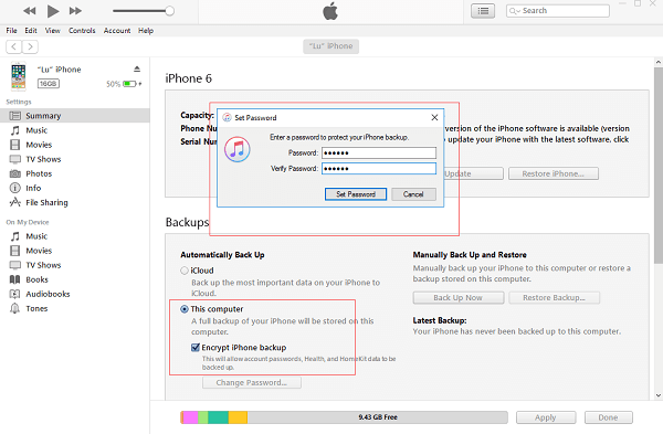 連接iOS設備以開始掃描並恢復選定的iMessage