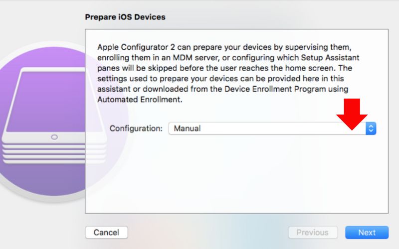Click Manual Configuration
