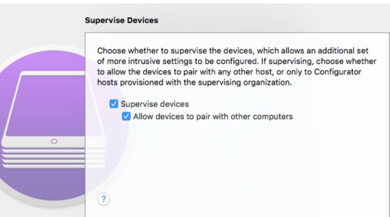 Select Supervise Devices