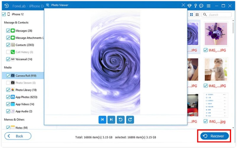 Esikatsele ja palauta