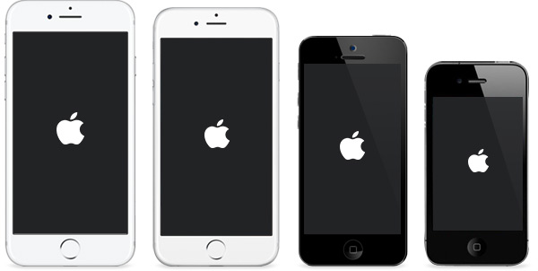 iPhone vast op Apple-logo