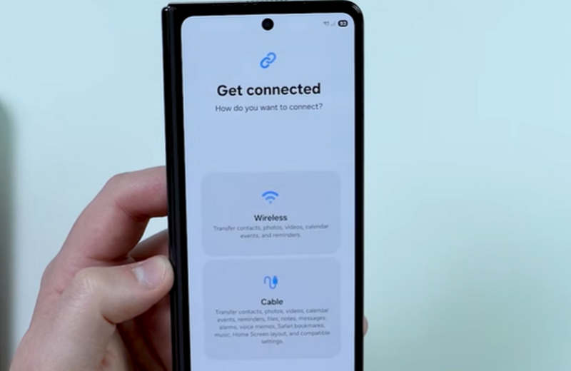 Выберите способ подключения Samsung