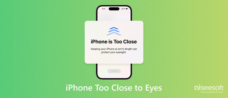 iPhone liian lähellä silmiä