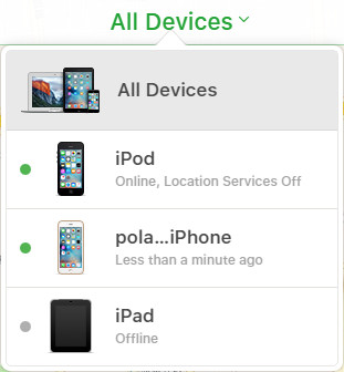 Check the All Devices button