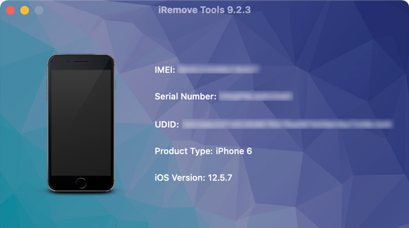 iRemove Tools Connected iPhone Information