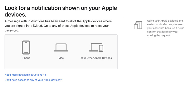 Trusted Devices to Reset Apple Id Password