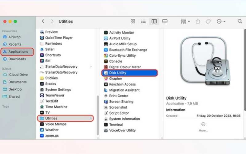 Click Disk Utility