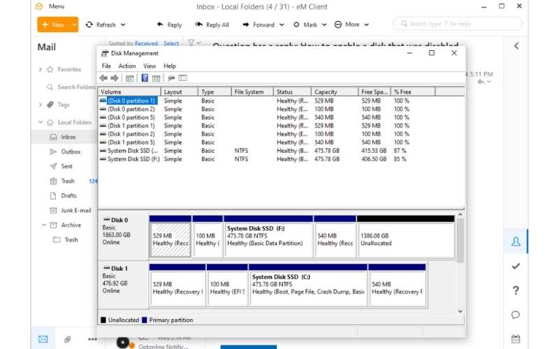 Select Disk Management