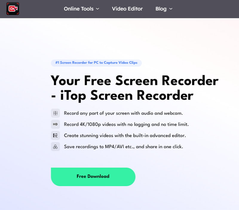 iTop Screen Recorder ke stažení