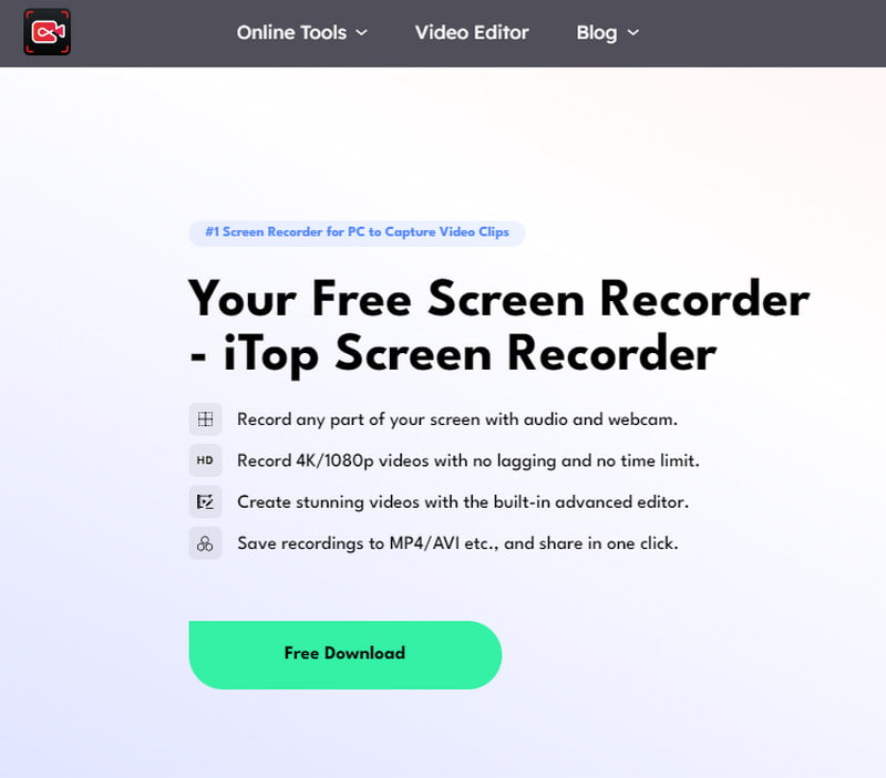 Scarica iTop Screen Recorder