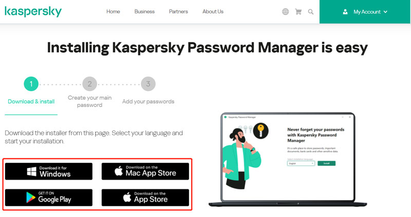 Pobieranie Kaspersky Password Manager