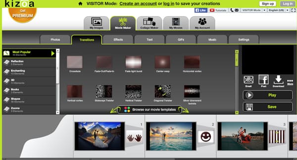 Kizoa Online Video Maker Review – Features, Tutorial and Alternative