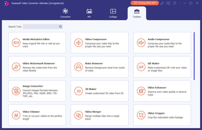 Casella degli strumenti definitiva di Aiseesoft Video Converter