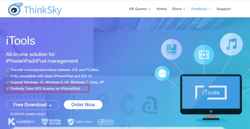 iTools Lcocation Changer per iPhone