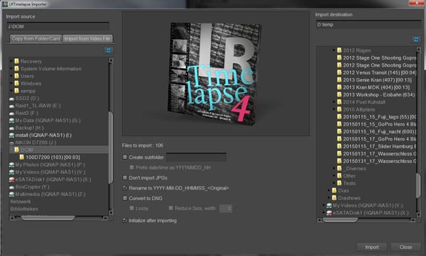 LRTimelapse Importer