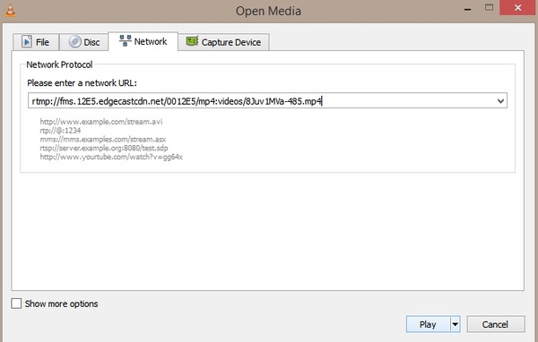 Открытые файлы M3U8 с VLC Media Player