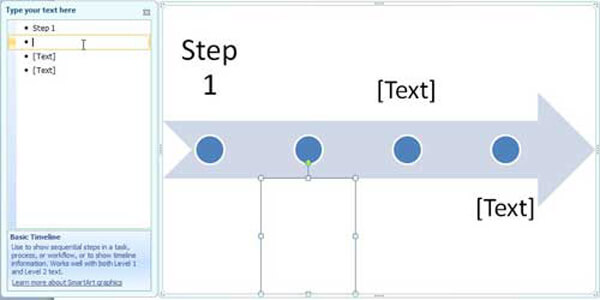 Maak een tijdlijn in PowerPoint