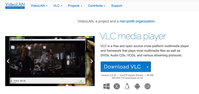 Mediaspeler Klassiek alternatief VLC