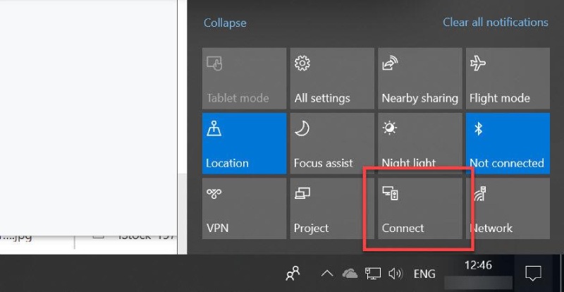 Miracast a Windows 10 Connection rendszeren