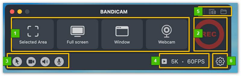Bandicam Interface