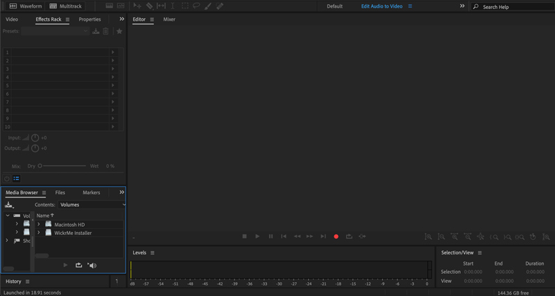 Registra audio MP3 con Adobe Audition