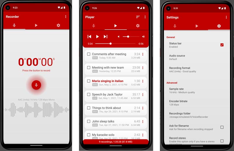 App per la registrazione vocale Splendapps