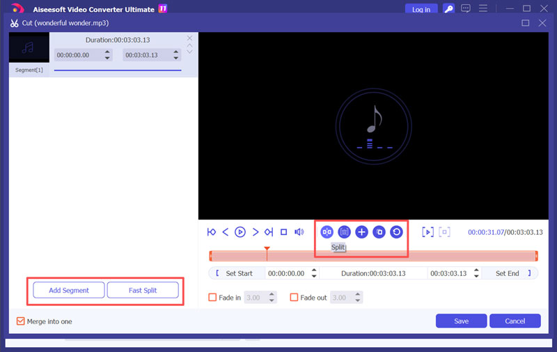 MP3 Splitter Aiseesoft Vcu Cut
