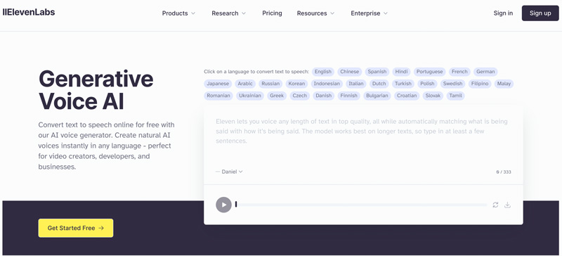 ElevenLabs Generative Voice AI