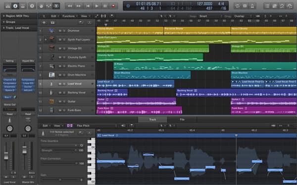 Muziekbewerkingssoftware voor Mac - Logic Pro X