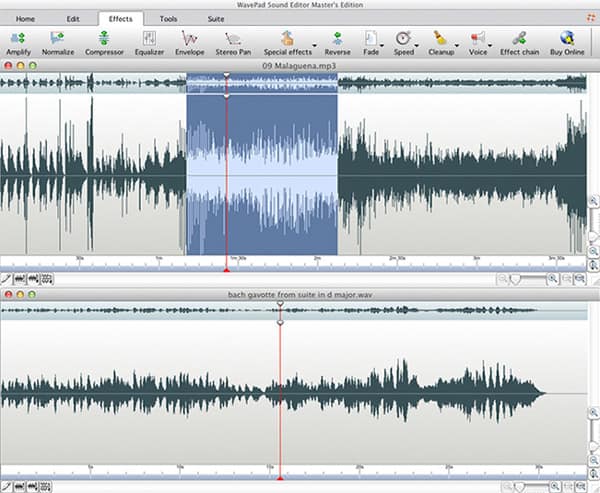 Musikkredigeringsprogramvare for Mac - WavePad