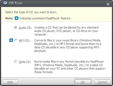 选择CD类型