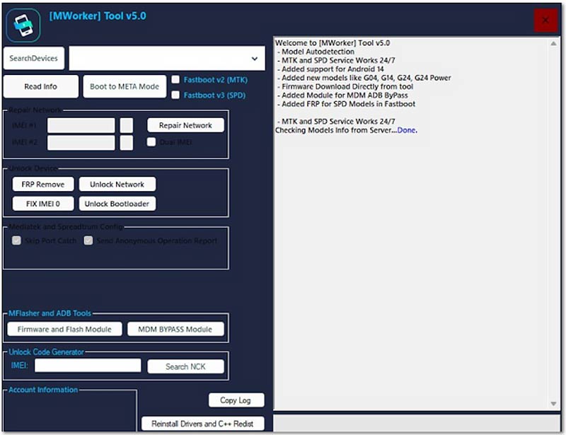 MWorker Tool V5 Rev6