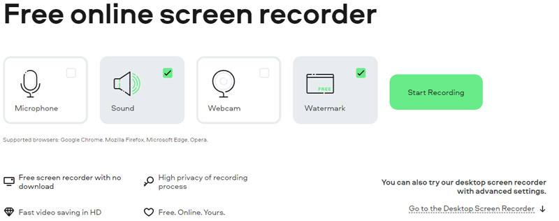Online Recorder Interface